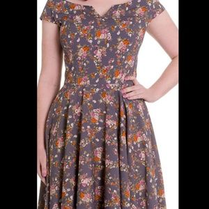HELL BUNNY 50s Vintage Floral Print Dress